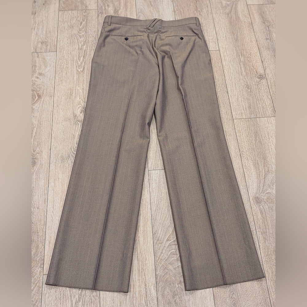 $1350 Mens Burberry Wool Tailored Trousers Pants Tawny Brown 50 US 34 - Picture 3 of 7